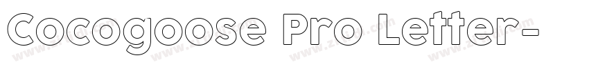 Cocogoose Pro Letter字体转换